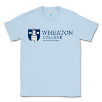 Dusty Blue Wheaton College (Illinois) Classic Tee - artisFamous