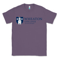 Lavender Wheaton College (Illinois) Classic Tee - artisFamous