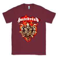 Burgundy hatebreed 3 Classic Tee - artisFamous