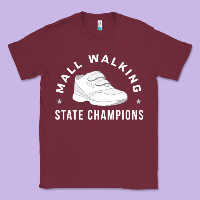 Funny Mall Walking State Champions Classic Tee Designed By Artisfamous