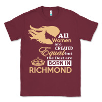 Burgundy women are born in richmond Classic Tee - artisFamous