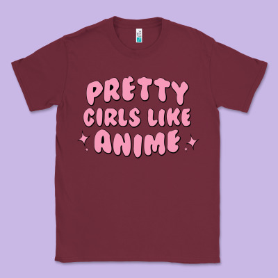 Pretty Girls Like Anime Classic Tee Designed By Artisfamous