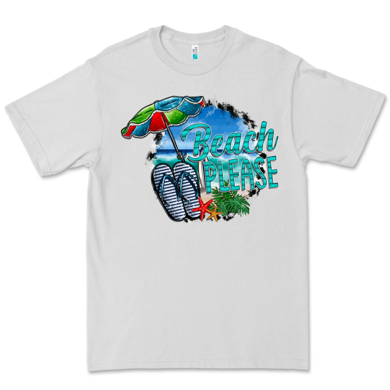Beach Please Premium Tee by CowhideDigitalArt | Teevron