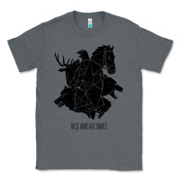 Charcoal Heather these arms are snakes Classic Tee - artisFamous