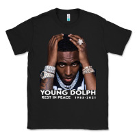 Black Rest in Peace Young Dolph Classic Tee - artisFamous