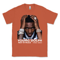 Copper Rest in Peace Young Dolph Classic Tee - artisFamous