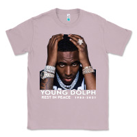 Lilac Rest in Peace Young Dolph Classic Tee - artisFamous