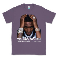 Lavender Rest in Peace Young Dolph Classic Tee - artisFamous