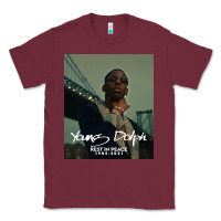 Burgundy Rest in Peace Young Dolph Classic Tee - artisFamous