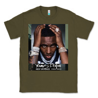 Army Green Rest in Peace Young Dolph Classic Tee - artisFamous