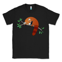Black red panda sleeping Classic Tee - artisFamous