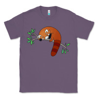Lavender red panda sleeping Classic Tee - artisFamous