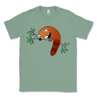 Sage red panda sleeping Classic Tee - artisFamous