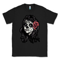 Black sugar skull lady Classic Tee - artisFamous