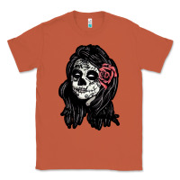 Copper sugar skull lady Classic Tee - artisFamous