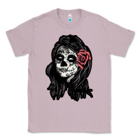 Lilac sugar skull lady Classic Tee - artisFamous