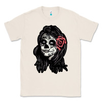Natural sugar skull lady Classic Tee - artisFamous
