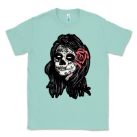 Seafoam sugar skull lady Classic Tee - artisFamous