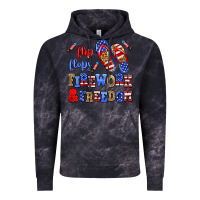 Cloud Black flip flops fireworks and freedom Vintage Hoodie - AdoDesignShop