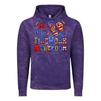 Cloud Purple flip flops fireworks and freedom Vintage Hoodie - AdoDesignShop