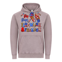 Vintage Zinc flip flops fireworks and freedom Vintage Hoodie - AdoDesignShop