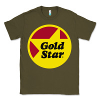 Army Green Gold Star Chili Resto Classic Tee - artisFamous