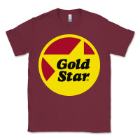 Burgundy Gold Star Chili Resto Classic Tee - artisFamous