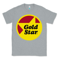 Heather Grey Gold Star Chili Resto Classic Tee - artisFamous