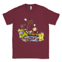 Burgundy calvin and hobbes bill watterson Classic Tee - artisFamous