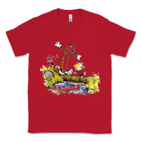 Red calvin and hobbes bill watterson Classic Tee - artisFamous