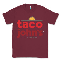 Burgundy Taco John's Resto Classic Tee - artisFamous
