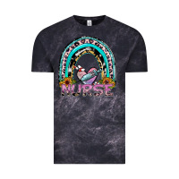 Cloud Black nurse rainbow Vintage Tee - SublimationCraftShop