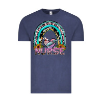 Vintage Denim nurse rainbow Vintage Tee - SublimationCraftShop