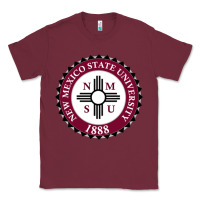 Burgundy nmsu seal Classic Tee - artisFamous