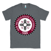 Charcoal Heather nmsu seal Classic Tee - artisFamous