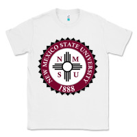 White nmsu seal Classic Tee - artisFamous