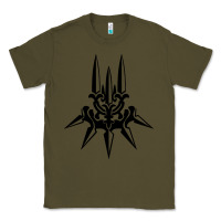 Army Green yorha white insignia Classic Tee - artisFamous