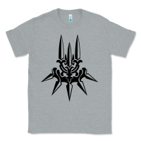 Heather Grey yorha white insignia Classic Tee - artisFamous
