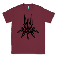 Burgundy yorha white insignia Classic Tee - artisFamous