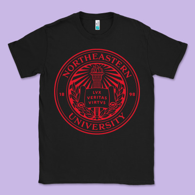 Northeastern University Classic Tee Designed By Artisfamous