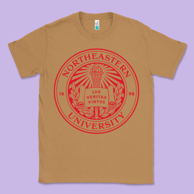 Northeastern University Classic Tee Designed By Artisfamous