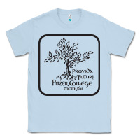 Dusty Blue pitzer college seal, cali Classic Tee - artisFamous