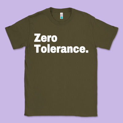 Zero Tolerance Classic Tee Designed By Artisfamous