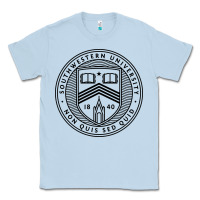 Dusty Blue southwestern university Classic Tee - artisFamous