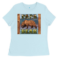 Baby Blue papar bear Ladies Tee - Artiststas