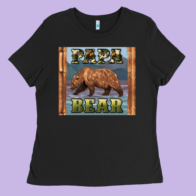 Papar Bear Ladies Tee Designed By Artiststas