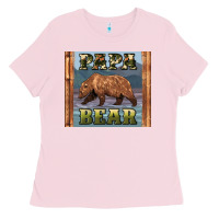 Bubblegum Pink papar bear Ladies Tee - Artiststas