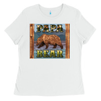 White papar bear Ladies Tee - Artiststas