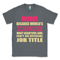 Charcoal Heather model funniest isn't a jobtitle Classic Tee - artisFamous