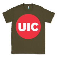 Army Green university of illinois at chicago circle Classic Tee - artisFamous